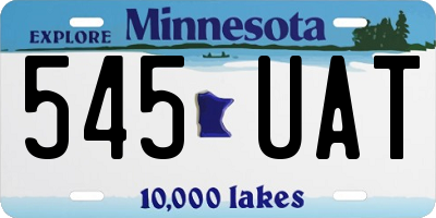 MN license plate 545UAT
