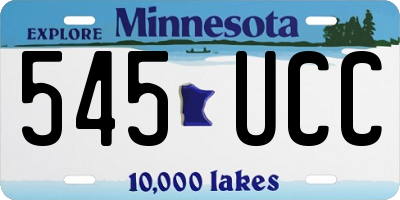 MN license plate 545UCC