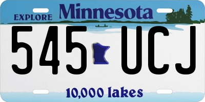 MN license plate 545UCJ