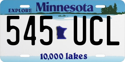 MN license plate 545UCL