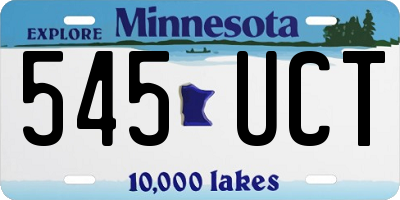 MN license plate 545UCT