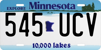 MN license plate 545UCV