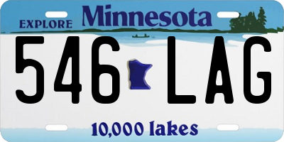 MN license plate 546LAG