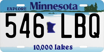 MN license plate 546LBQ