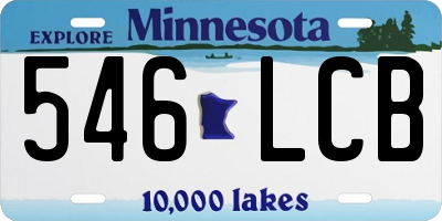 MN license plate 546LCB