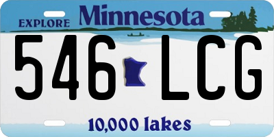 MN license plate 546LCG