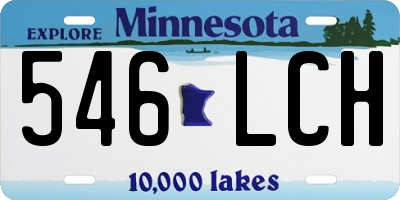 MN license plate 546LCH