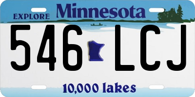 MN license plate 546LCJ