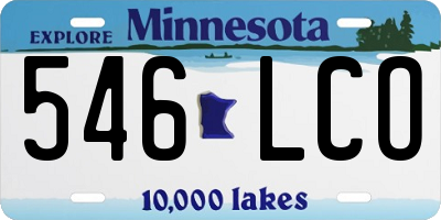 MN license plate 546LCO
