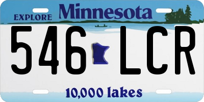 MN license plate 546LCR
