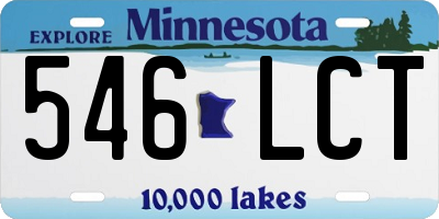 MN license plate 546LCT