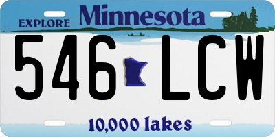 MN license plate 546LCW