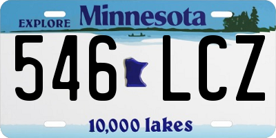 MN license plate 546LCZ