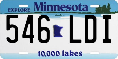 MN license plate 546LDI