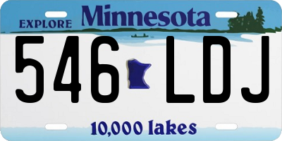 MN license plate 546LDJ