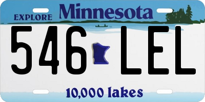 MN license plate 546LEL