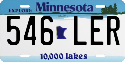 MN license plate 546LER