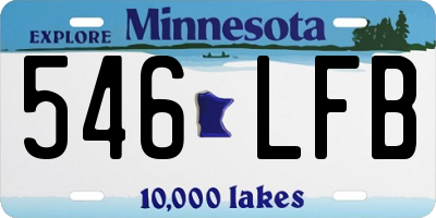MN license plate 546LFB