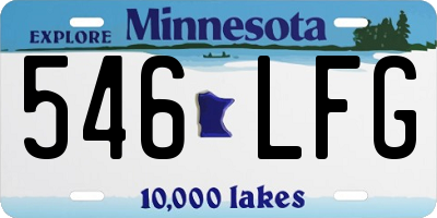 MN license plate 546LFG