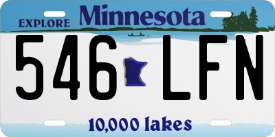 MN license plate 546LFN