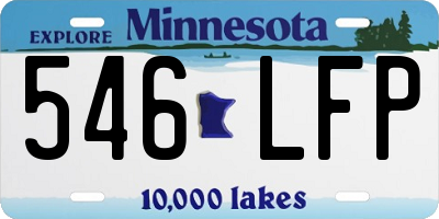 MN license plate 546LFP