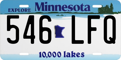 MN license plate 546LFQ
