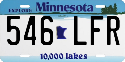 MN license plate 546LFR