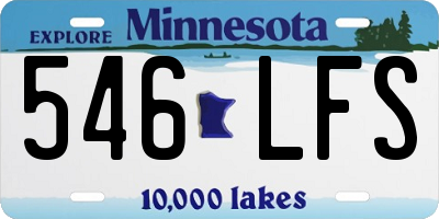 MN license plate 546LFS