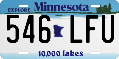MN license plate 546LFU