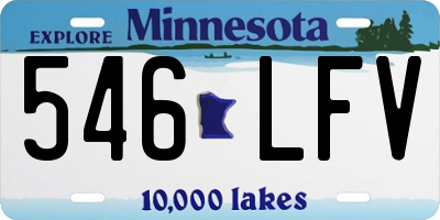 MN license plate 546LFV
