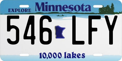MN license plate 546LFY
