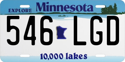 MN license plate 546LGD