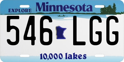 MN license plate 546LGG