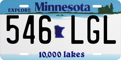 MN license plate 546LGL
