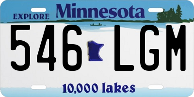 MN license plate 546LGM