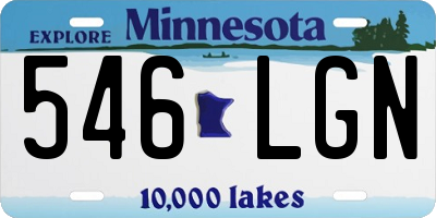 MN license plate 546LGN