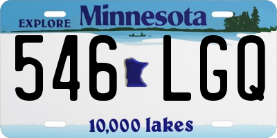 MN license plate 546LGQ