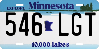 MN license plate 546LGT