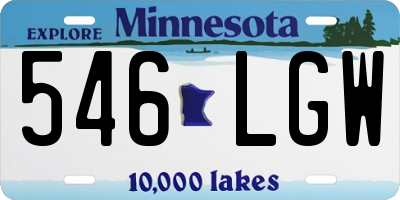 MN license plate 546LGW