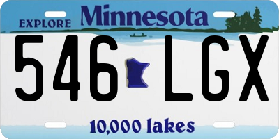 MN license plate 546LGX
