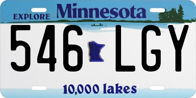 MN license plate 546LGY