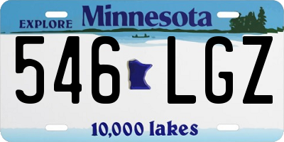 MN license plate 546LGZ