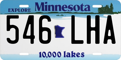MN license plate 546LHA
