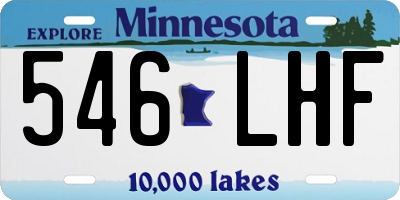 MN license plate 546LHF