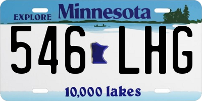 MN license plate 546LHG