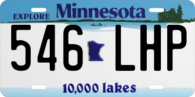 MN license plate 546LHP