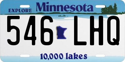 MN license plate 546LHQ
