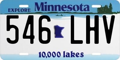 MN license plate 546LHV
