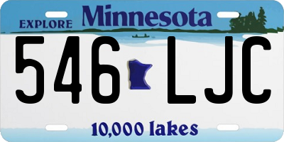 MN license plate 546LJC