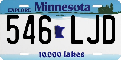 MN license plate 546LJD